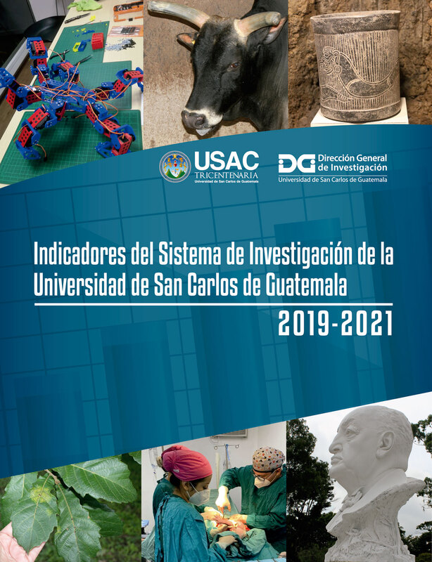 Indicadores del Sistema de
Investigación de la
Universidad de San Carlos de
Guatemala, 2019-2021