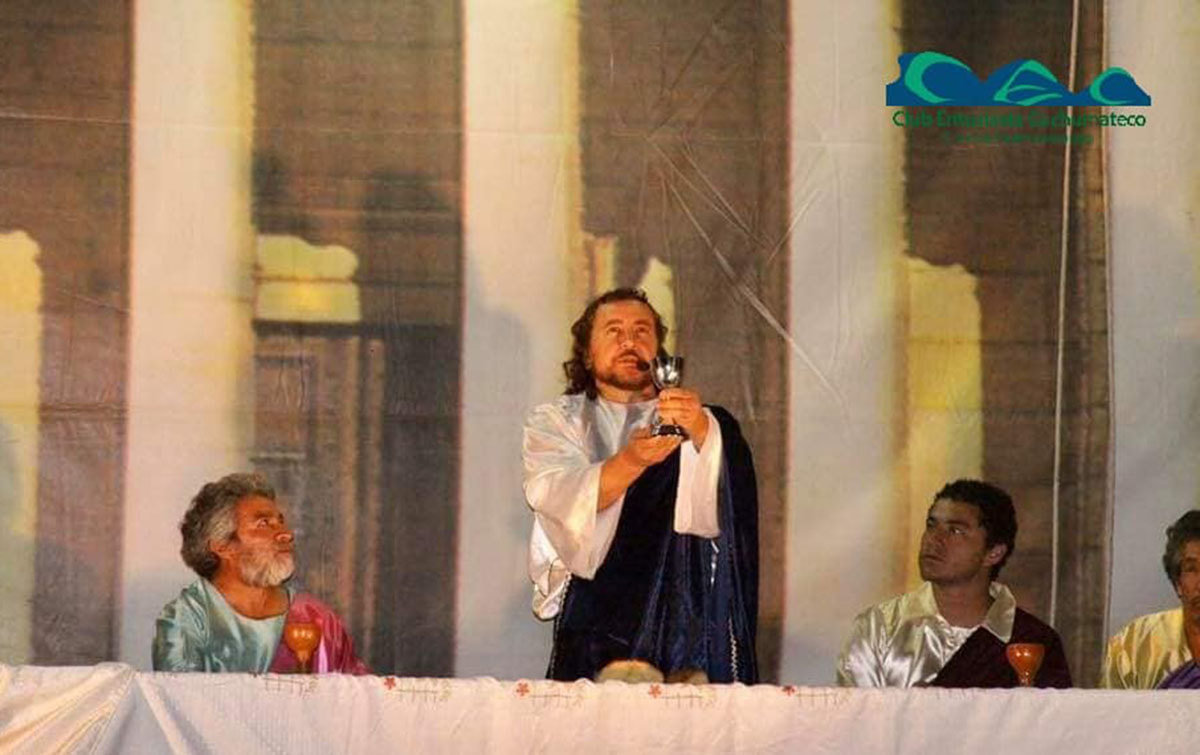 La última cena.