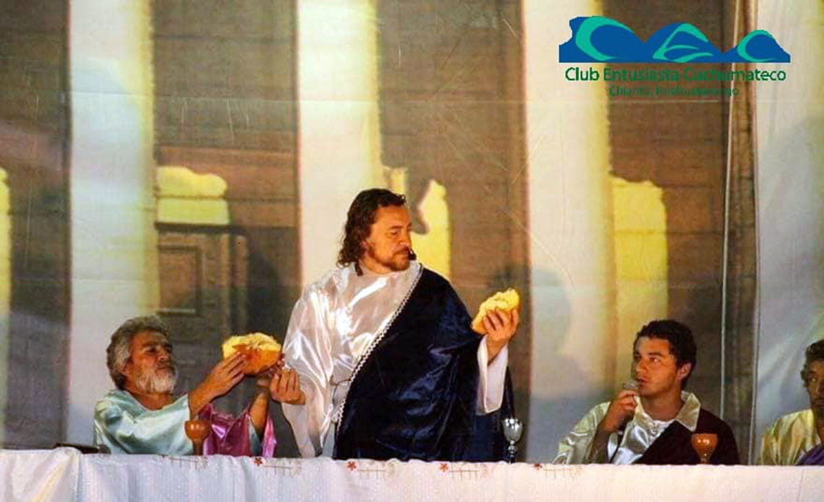 La última cena.