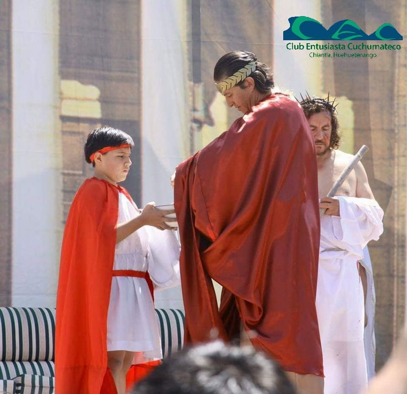 Pilatos y Jesús.